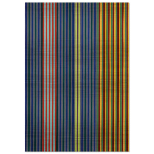 Split Beat - 1965 - Gene Davis Brushed Aluminum Print - 70x100 cm / 28x40 inches | Gene Davis Aluminum Print | Gene Davis Prints