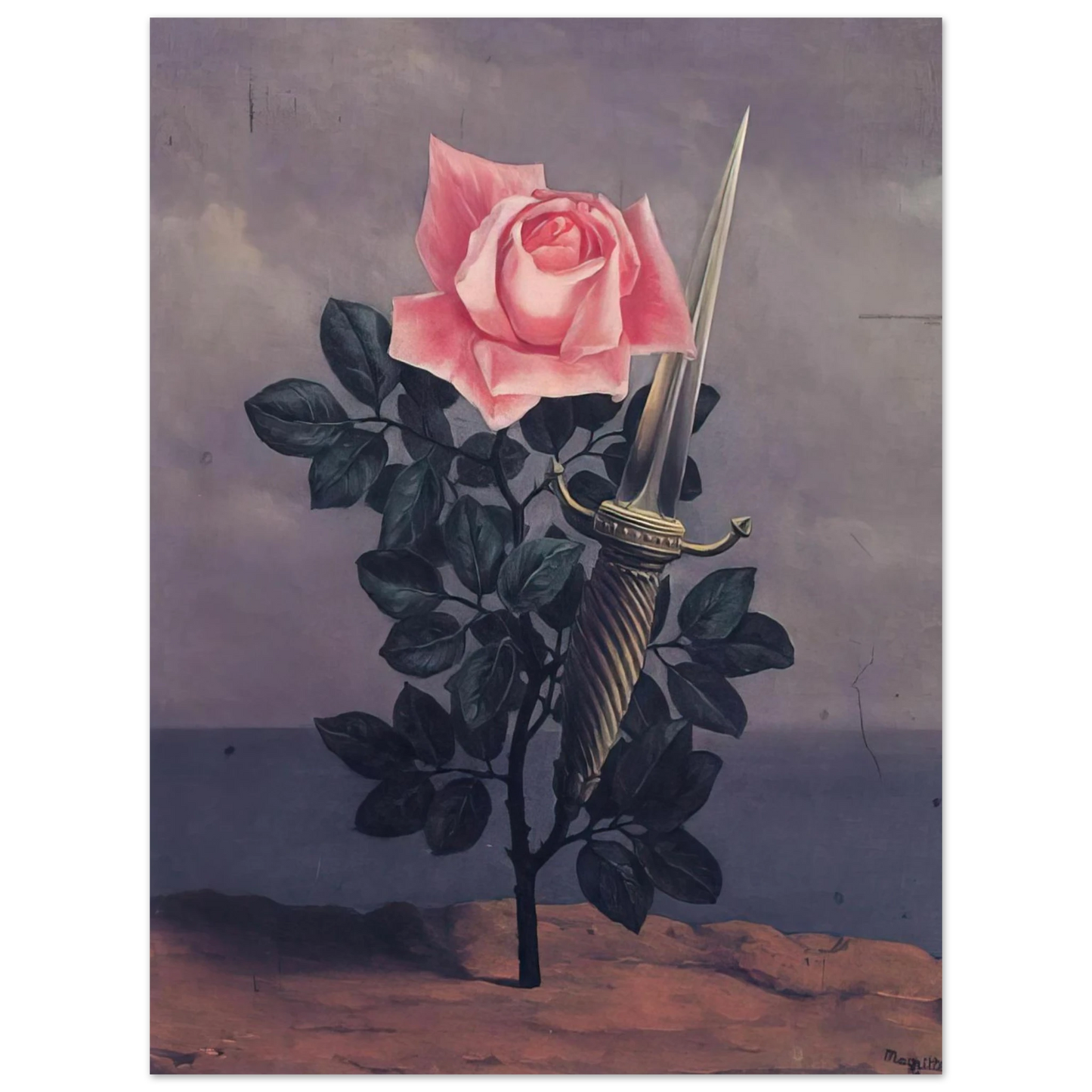 Rene Magritte - THE BLOW TO THE HEART 1952 Fine Art Poster - Default Title