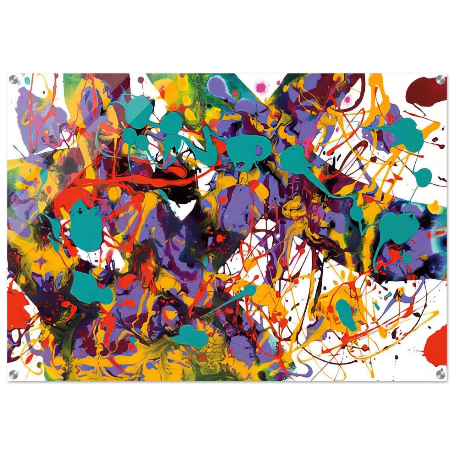 Untitled  SFP94-35  SFF 1711  - Sam Francis Acrylic Print - 70x100 cm / 28x40″ inches | Sam Francis Wall Art | Sam Francis Prints