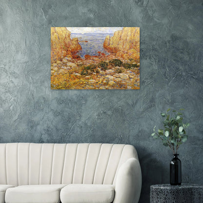 The Gorge - Appledore, Isles of Shoals - Childe Hassam Brushed Aluminum Print - 70x100 cm / 28x40 inches | Childe Hassam Aluminum Print | Childe Hassam Prints