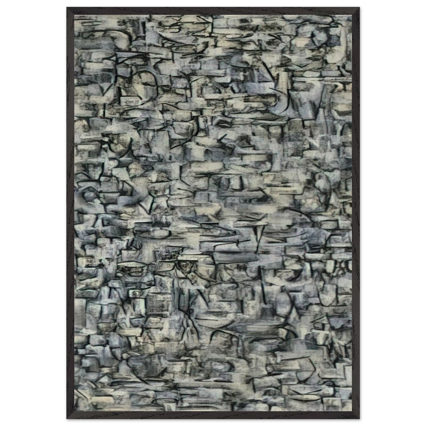 Number 22 - 1949 - Ad Reinhardt Framed Art Print – Black Wooden Frame - Default Title - -Framed Art Print