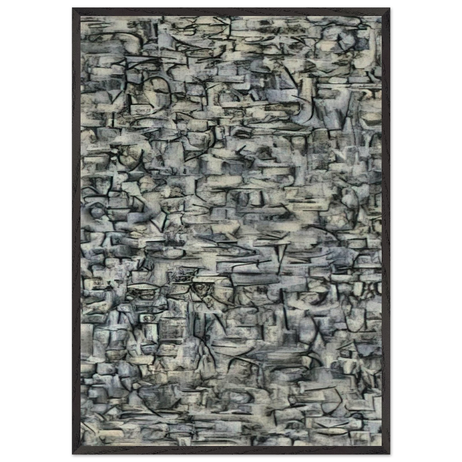 Number 22 - 1949 - Ad Reinhardt Framed Art Print – Black Wooden Frame - Default Title - -Framed Art Print