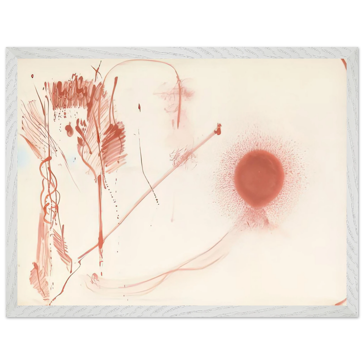 Helen Frankenthaler - Towards a New Climate, 1957- Wall Art - 21x29.7 cm / 8x12" - Premium Wooden Framed Poster With Fine Art Paper - Black frame