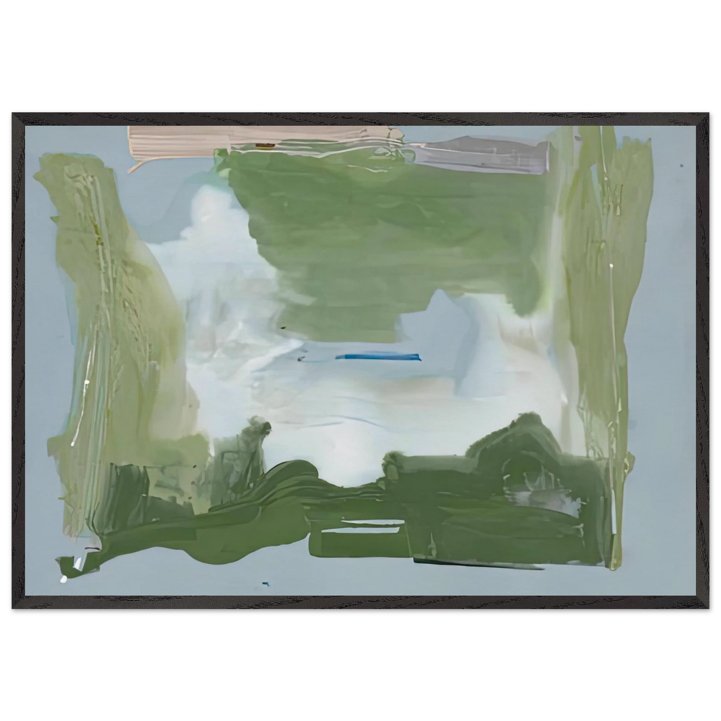 Lush Spring 1975- - Helen Frankenthaler Framed Art Print – Black Wooden Frame - Default Title - -Framed Art Print
