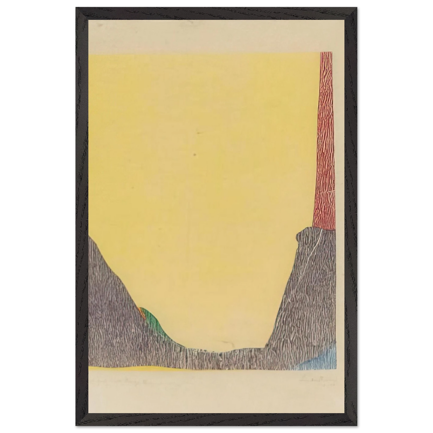 Helen Frankenthaler - East and Beyond - 1973 Wall art - 30x40 cm / 12x16 inches - Premium Wooden Framed Poster With Fine Art Paper - Wood frame