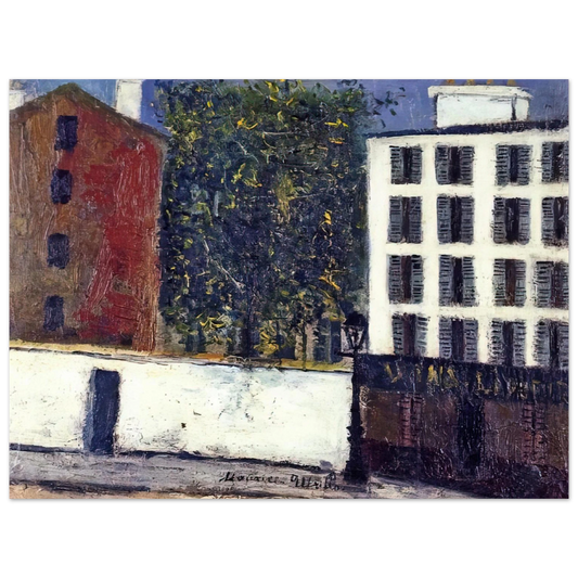 Maurice Utrillo - MONTMARTRE STREET Fine Art Poster - Default Title