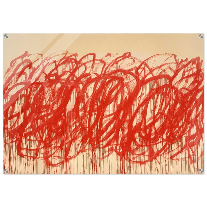 Untitled  Bacchus  - Cy Twombly Acrylic Print - 70x100 cm / 28x40″ inches | Cy Twombly Wall Art | Cy Twombly Prints