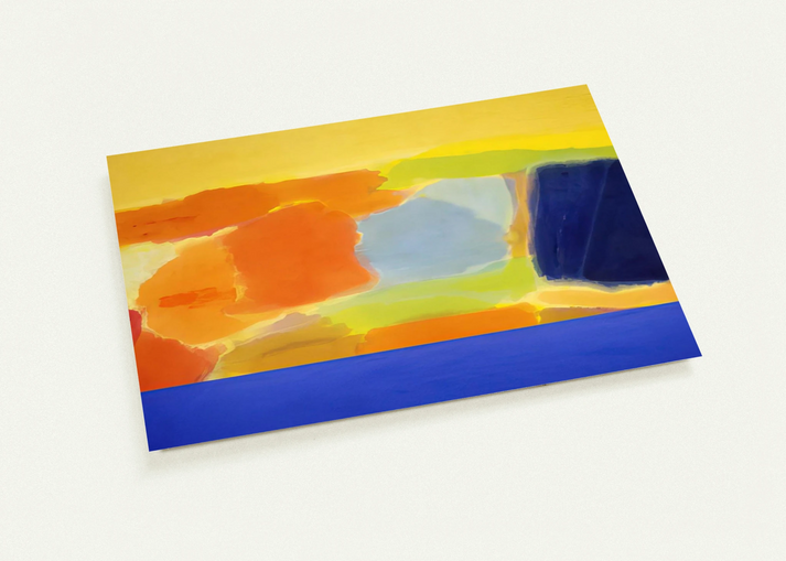 Captain Blue - 1979 By Ronnie Landfield Pack of 10 Post Cards | Ronnie Landfield Post Cards | A6 (10.5 x 14.8 cm) - 4.1 x 5.8 inches