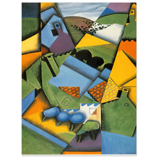 Juan Gris - LANDSCAPE WITH HOUSE AT CERET 1913 Fine Art Poster - Default Title