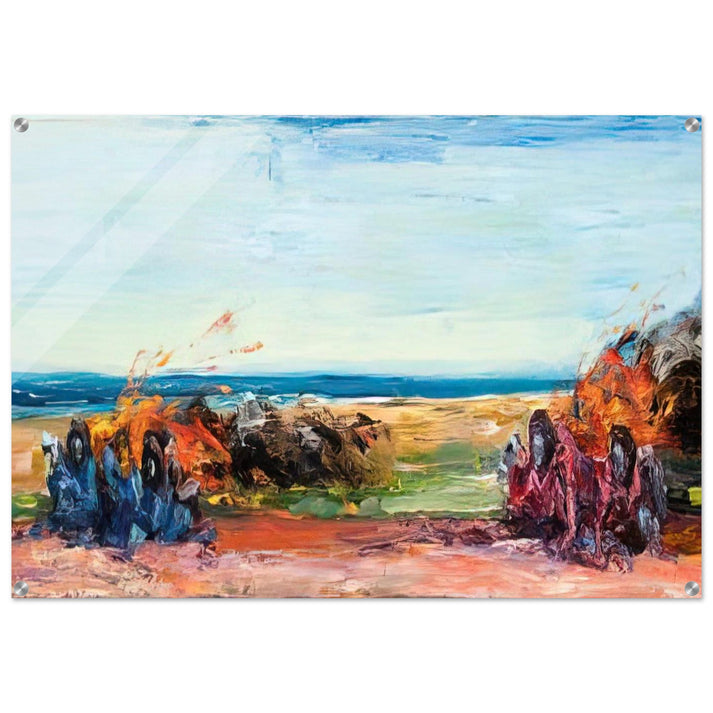 Car Crash Wipe Out on Pacific Coast Highway - 1984 - Carlos Almaraz Acrylic Print - 70x100 cm / 28x40″ inches