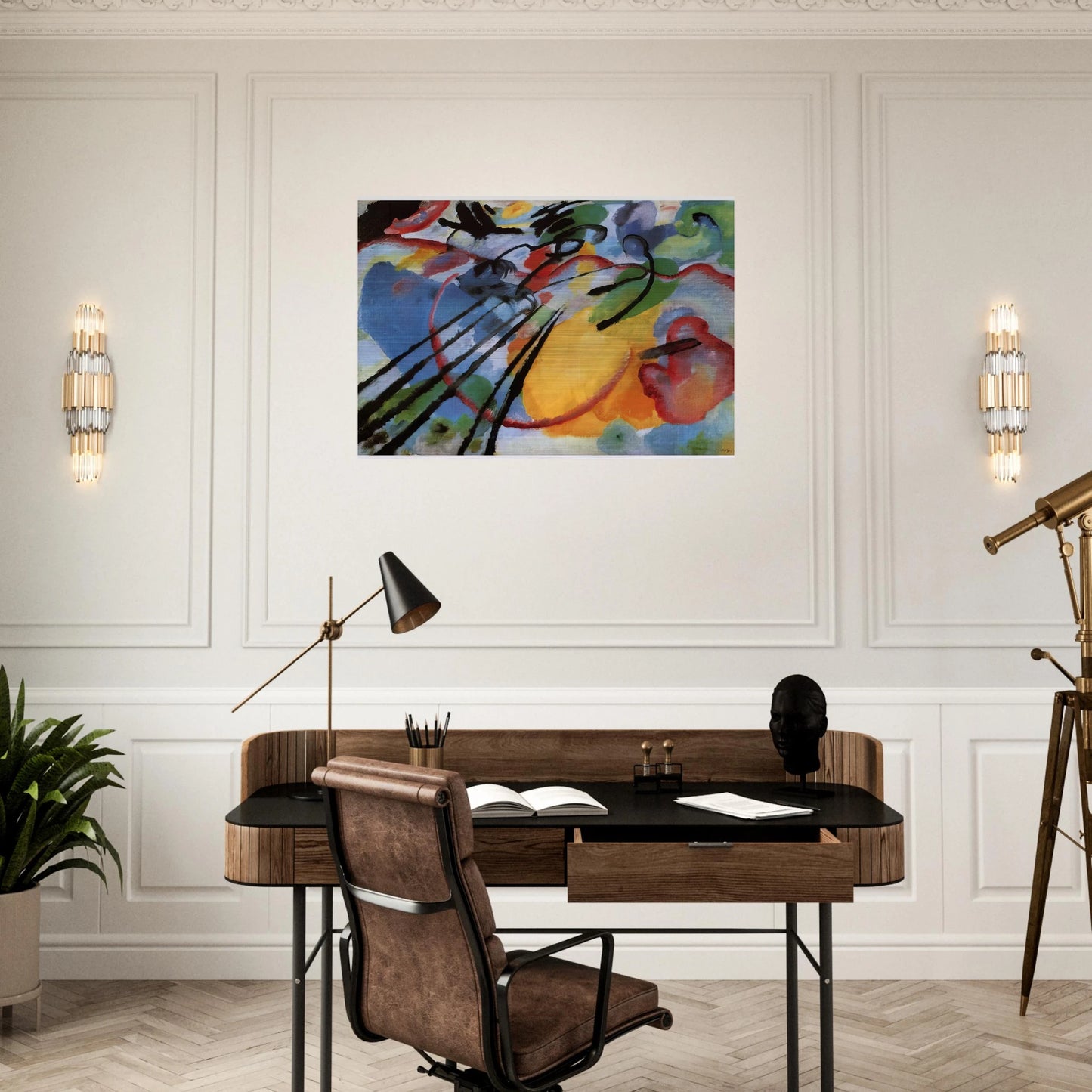 IMPROVISATION 26 ROWING 1912 - Wassily Kandinsky Brushed Aluminum Print - 70x100 cm / 28x40 inches | Wassily Kandinsky Aluminum Print | Wassily Kandinsky Prints