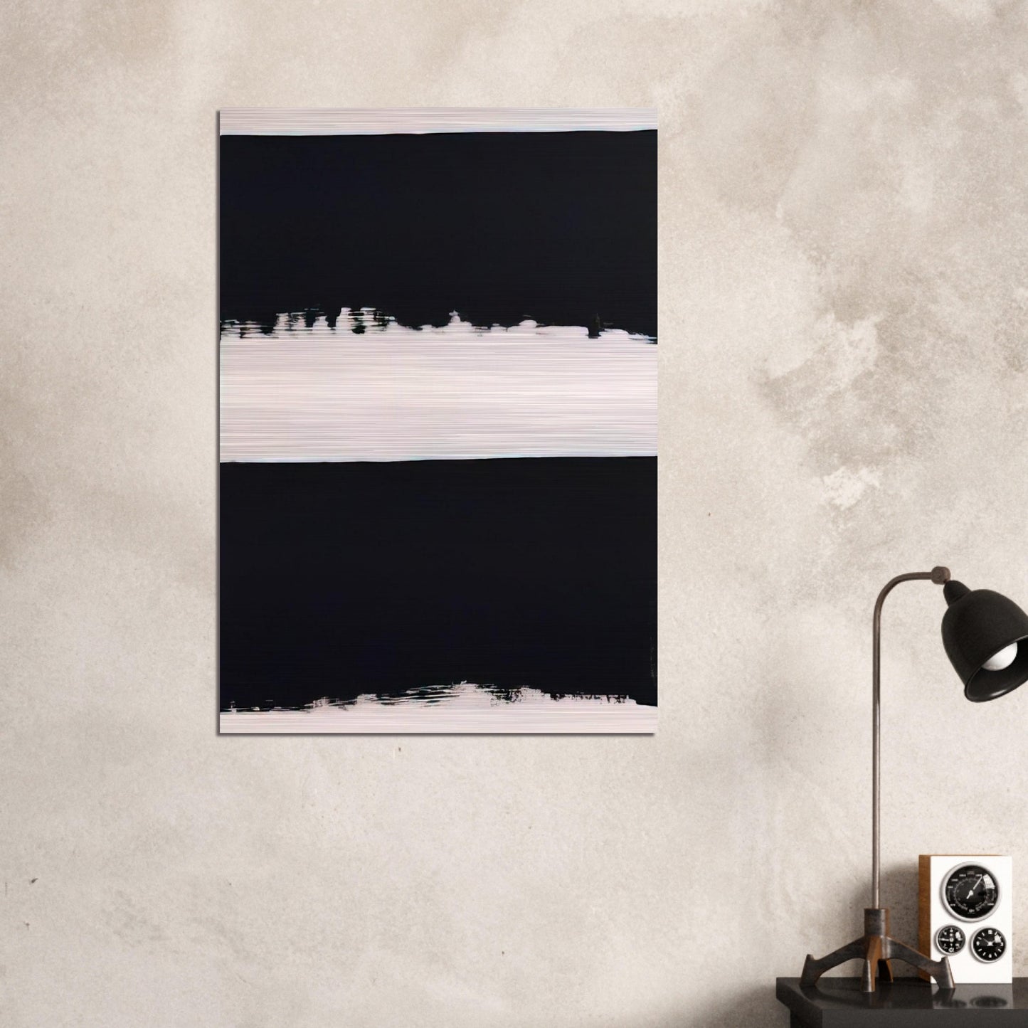 Gouache 2004 B-7 - 2004 - Pierre Soulages Brushed Aluminum Print - 70x100 cm / 28x40 inches | Pierre Soulages Aluminum Print | Pierre Soulages Prints