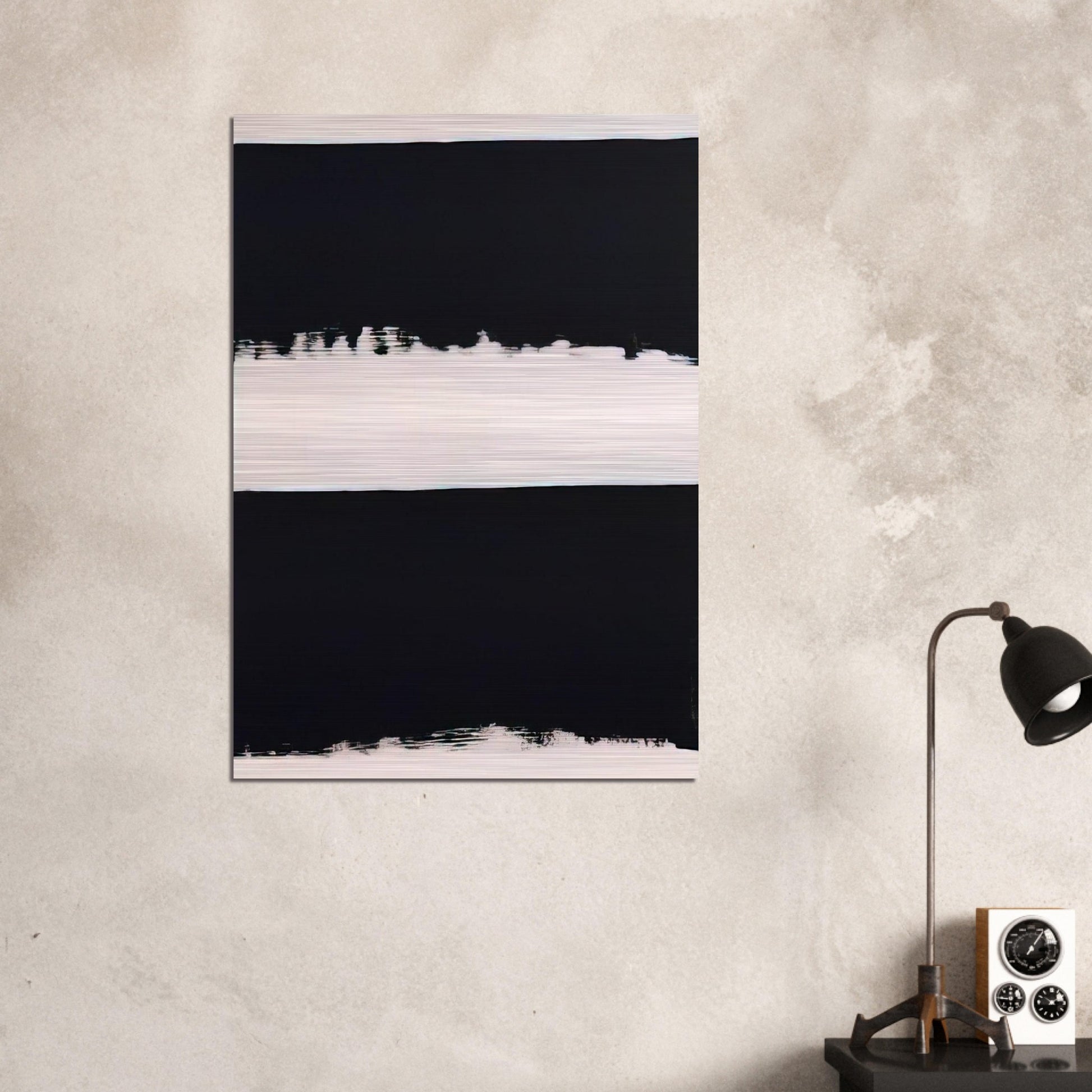 Gouache 2004 B-7 - 2004 - Pierre Soulages Brushed Aluminum Print - 70x100 cm / 28x40 inches | Pierre Soulages Aluminum Print | Pierre Soulages Prints