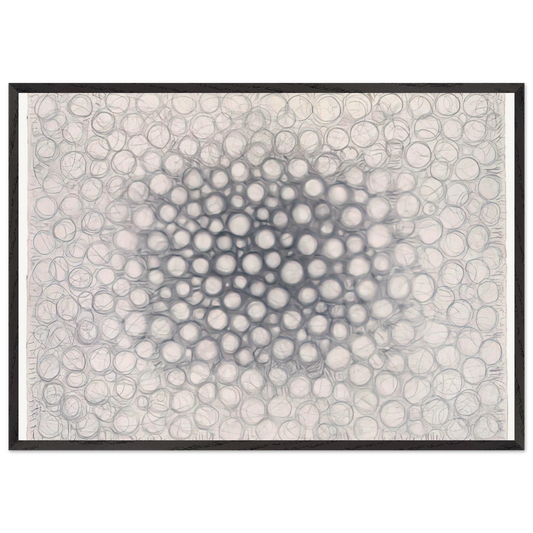 Light Gathers to the Question of No - 1979 - Richard Pousette-Dart Framed Art Print – Black Wooden Frame - Default Title - -Framed Art Print