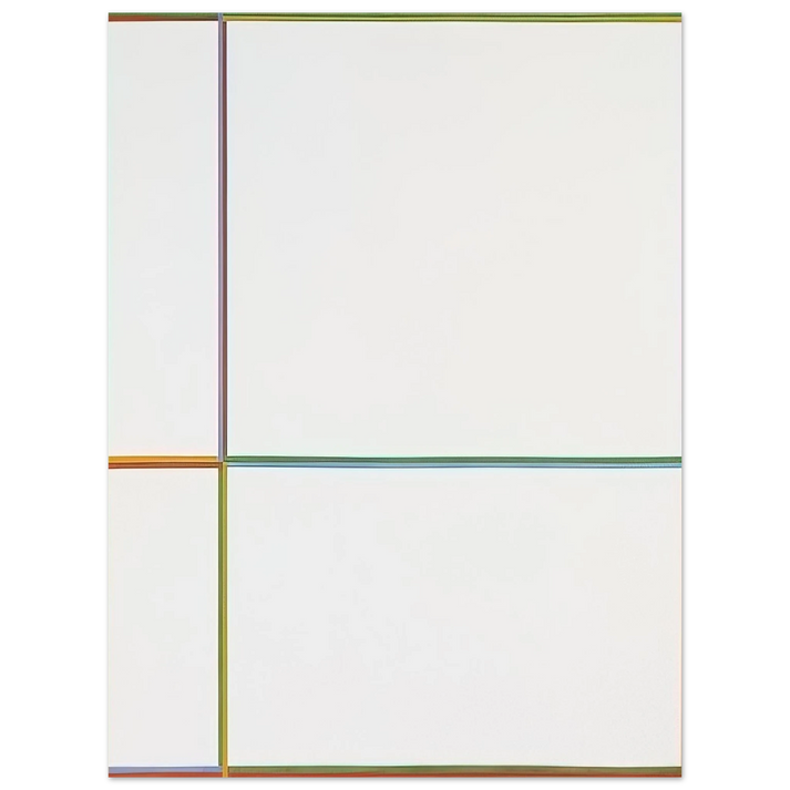 Max Bill - Doppelfarben in the cross 1-2-3-4 - 1968  75x100 cm / 30x40inches Fine Art Poster