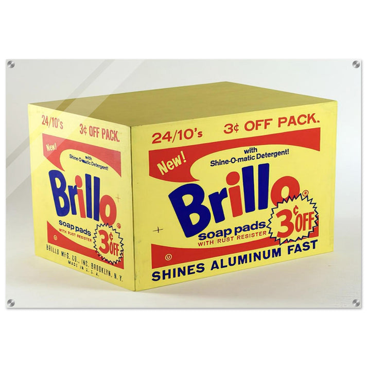 Brillo Box  3c Off  - Andy Warhol Acrylic Print - 70x100 cm / 28x40″ inches