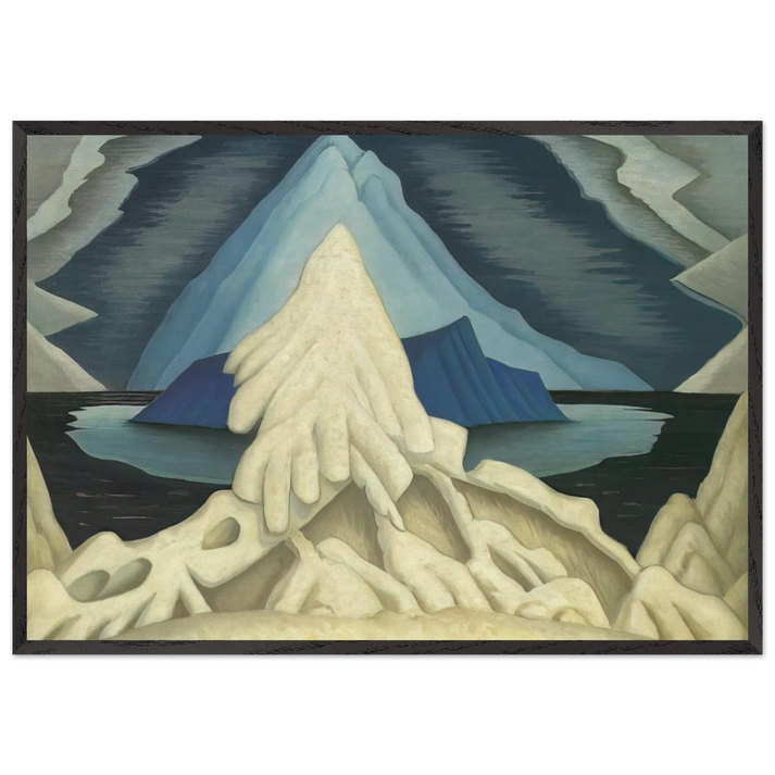 Winter comes from the Arctic to the Temperate Zone - 1935 - Lawren Harris 70x100 cm / 28x40 inches Framed Art Print – Black Wooden Frame