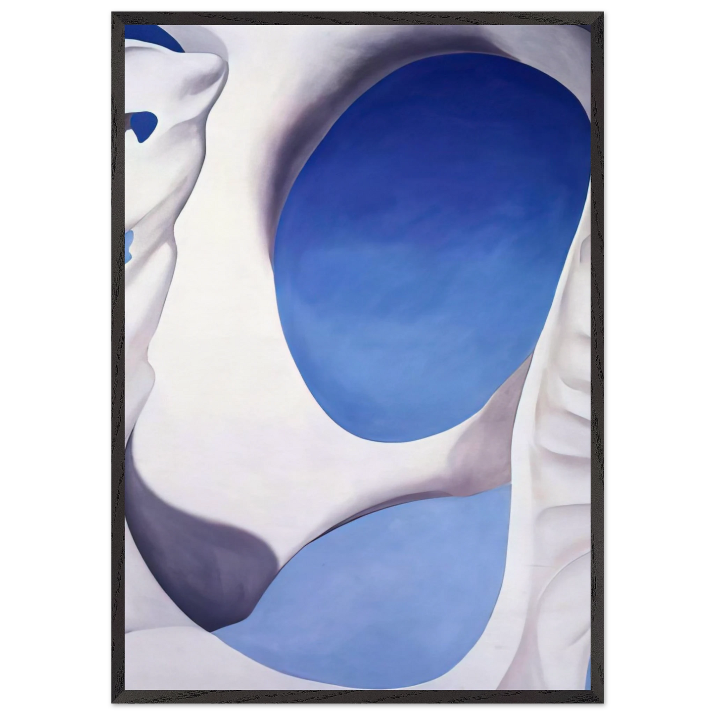Pelvis II - Georgia OKeeffe 70x100 cm / 28x40 inches Framed Art Print – Black Wooden Frame