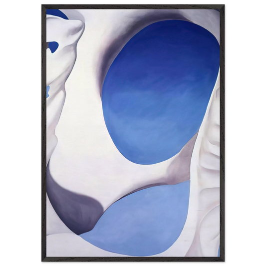 Pelvis II - Georgia OKeeffe 70x100 cm / 28x40 inches Framed Art Print – Black Wooden Frame