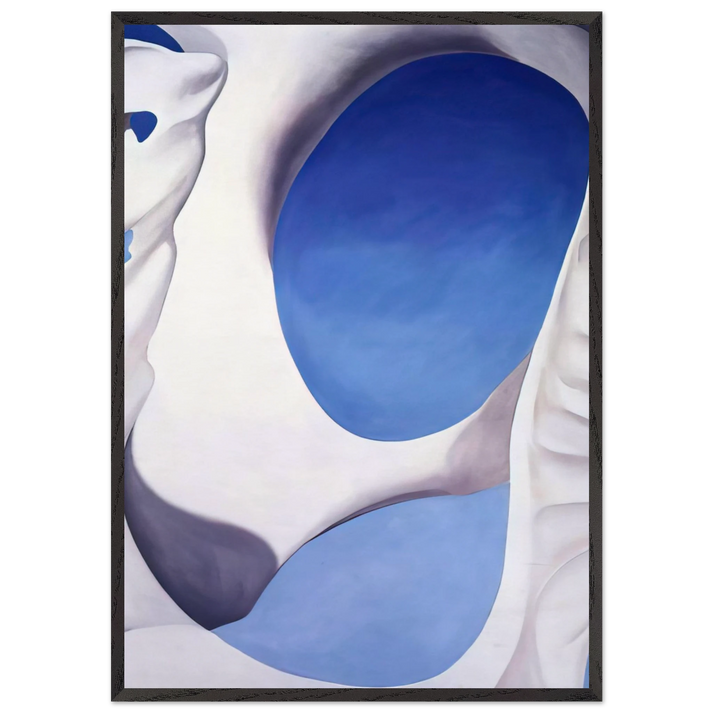 Pelvis II - Georgia OKeeffe 70x100 cm / 28x40 inches Framed Art Print – Black Wooden Frame