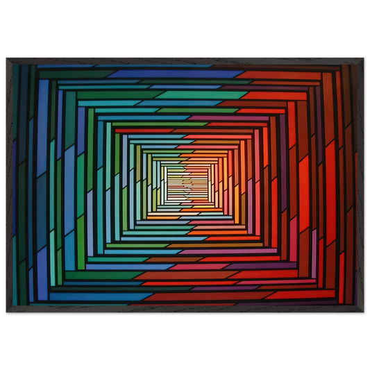 No  Stop - 1996 - Piero Dorazio Framed Art Print – Black Wooden Frame - Default Title - -Framed Art Print