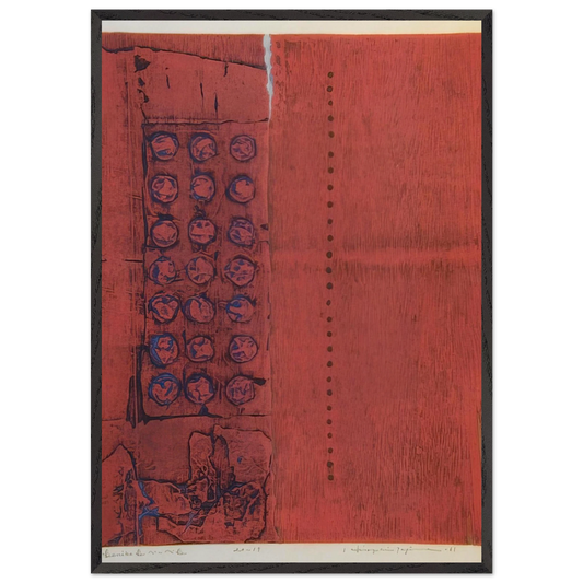 Benibe B - 1961 - Hiroyuki Tajima Framed Art Print – Black Wooden Frame - Default Title - -Framed Art Print