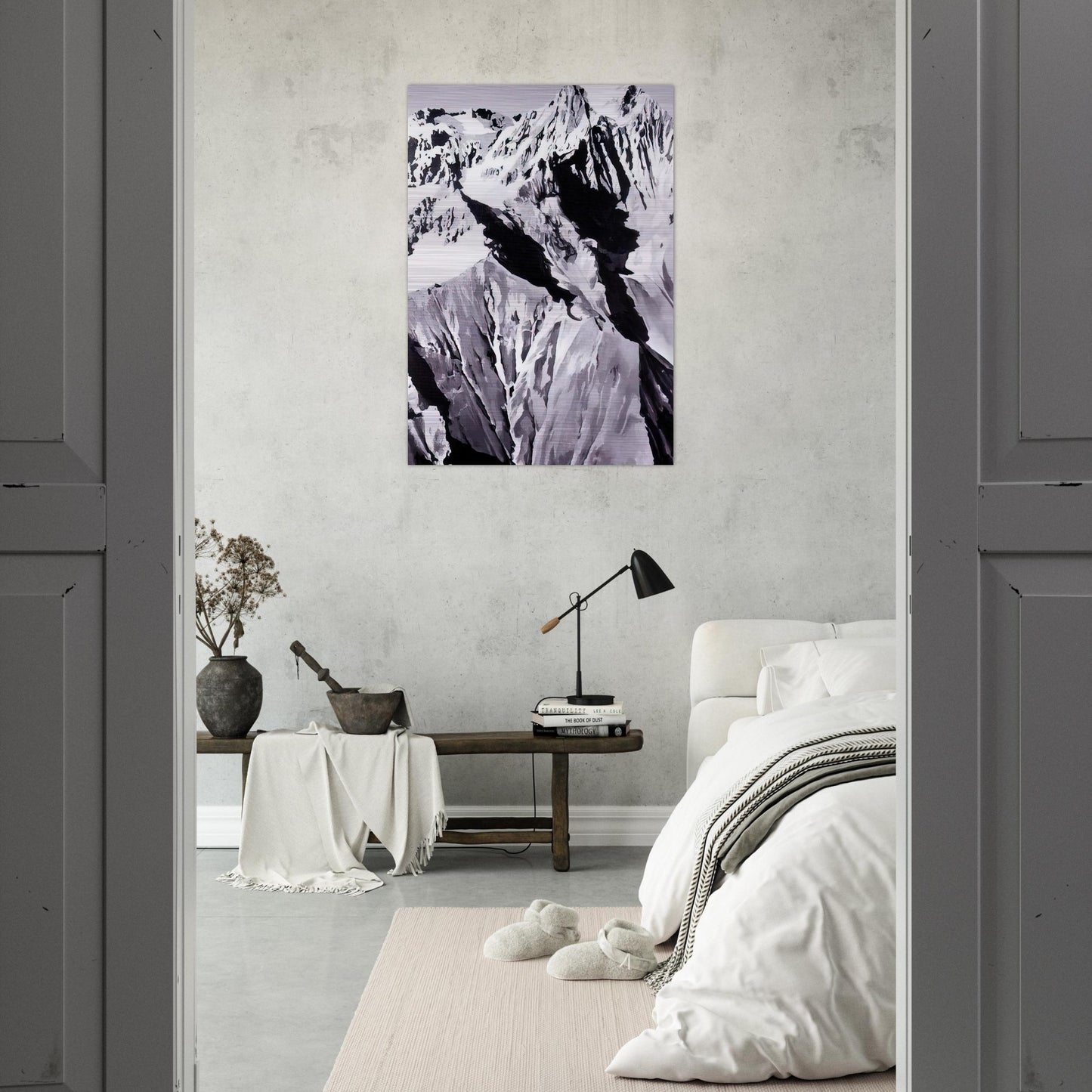 HIMALAYA - Gerhard Richter Brushed Aluminum Print - 70x100 cm / 28x40 inches | Gerhard Richter Aluminum Print | Gerhard Richter Prints