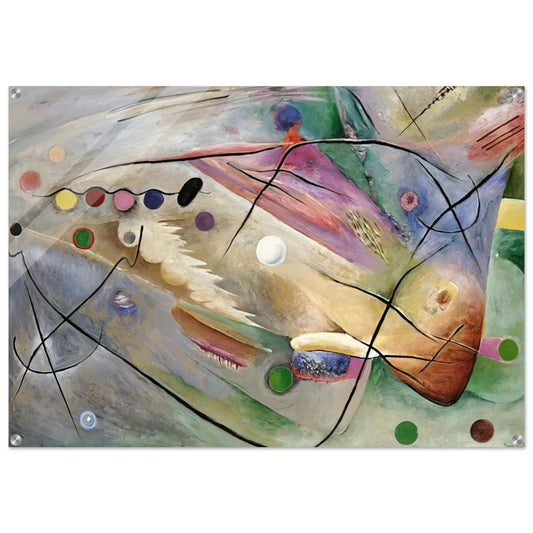 LINES 1922 - Rudolf Bauer Acrylic Print - 70x100 cm / 28x40″ inches