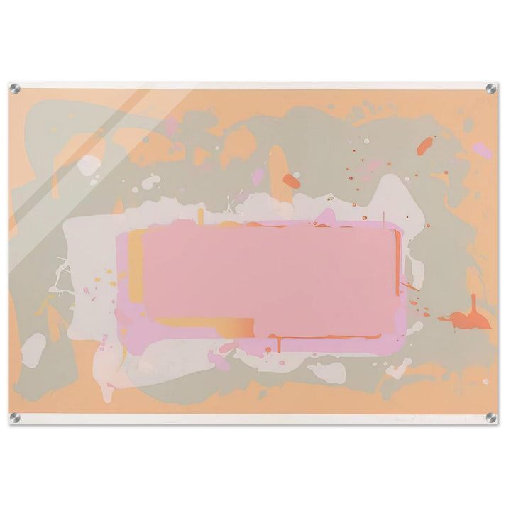 Yellow and Pink - 1971 - John Hoyland Acrylic Print - 70x100 cm / 28x40″ inches