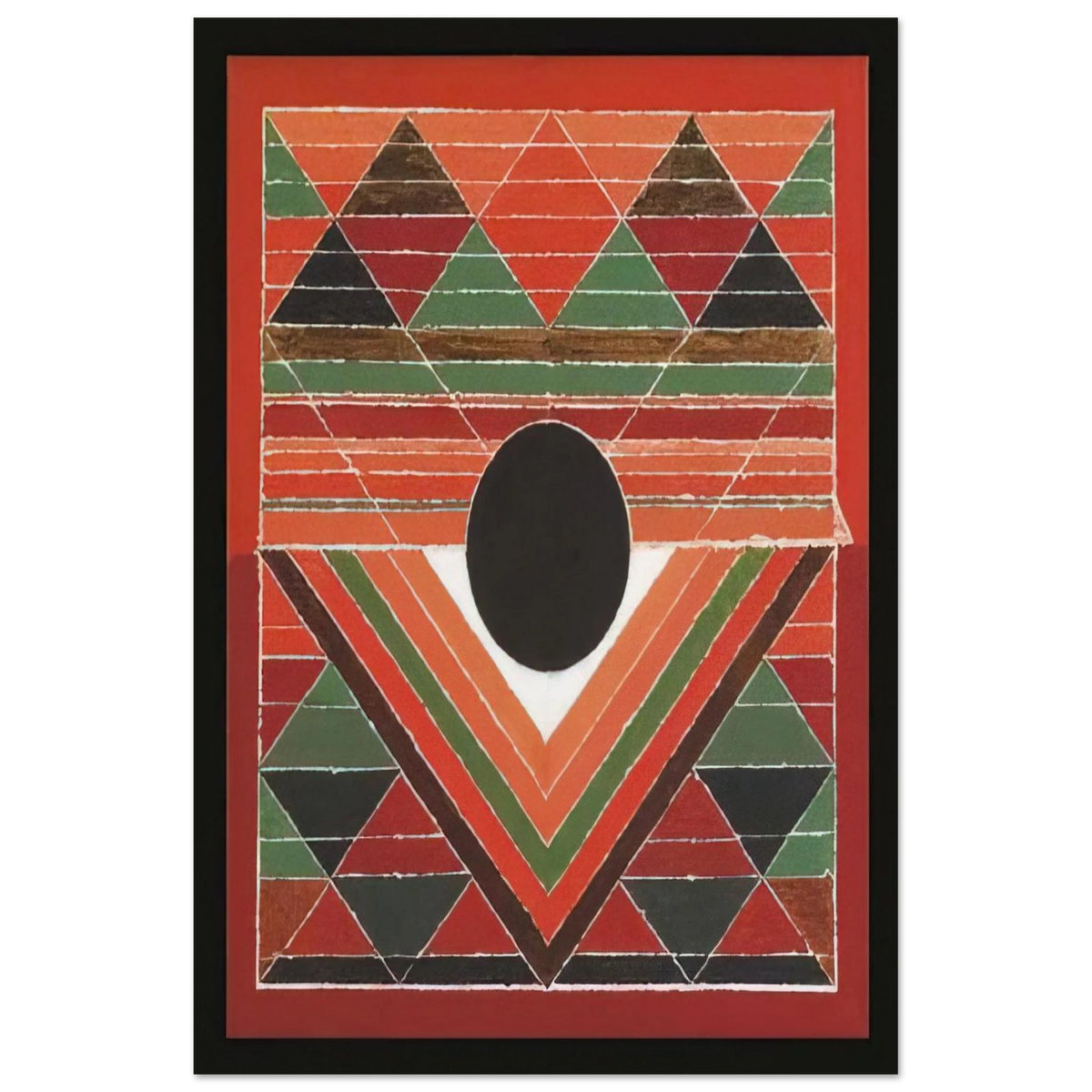Bijh - Abstract Art - S. H. Raza Art Prints - 100x150 cm / 40x60″ inches | S. H. Raza Poster | S. H. Raza Prints