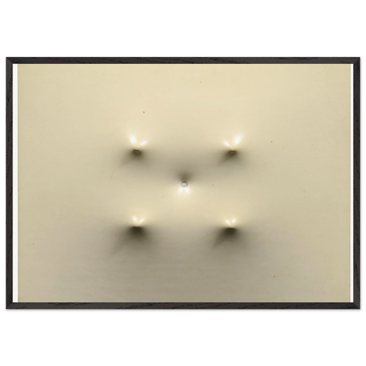 Superficie Bianca - 1967 - Enrico Castellani Framed Art Print – Black Wooden Frame - Default Title - -Framed Art Print