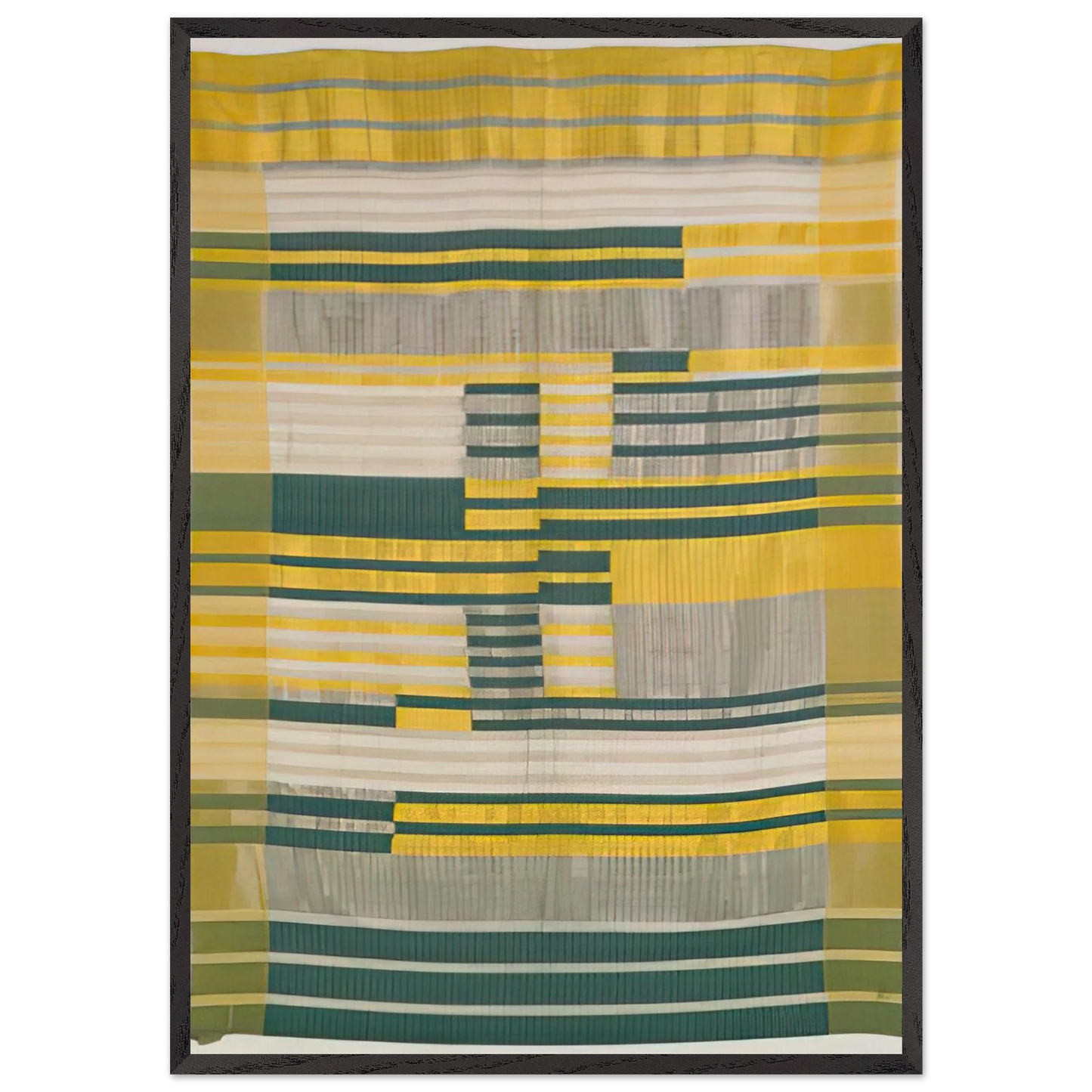 WALL HANGING 1925 - Anni Albers Framed Art Print – Black Wooden Frame - Default Title - -Framed Art Print