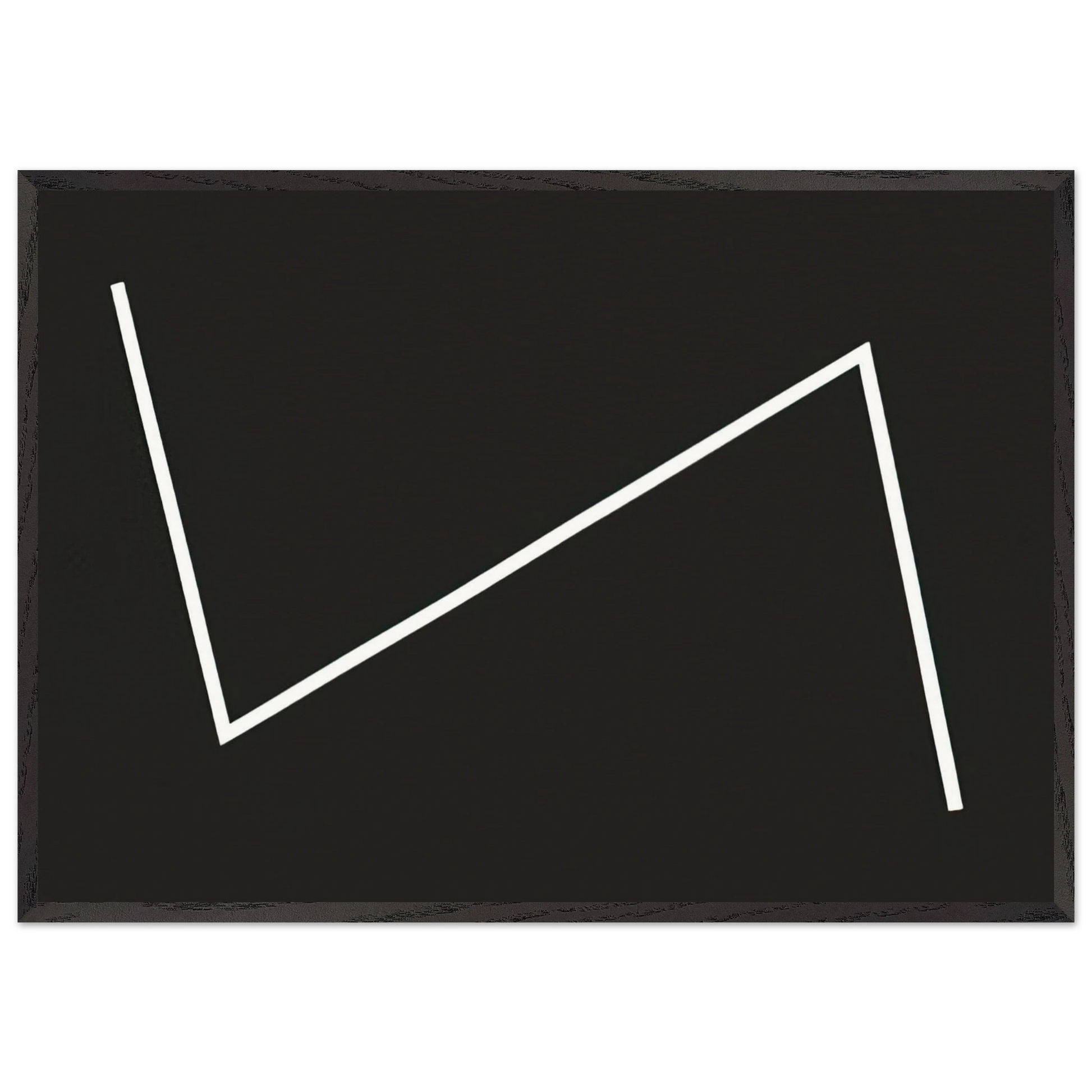 Yesterday - 1987 - Carmen Herrera Framed Art Print – Black Wooden Frame - Default Title - -Framed Art Print