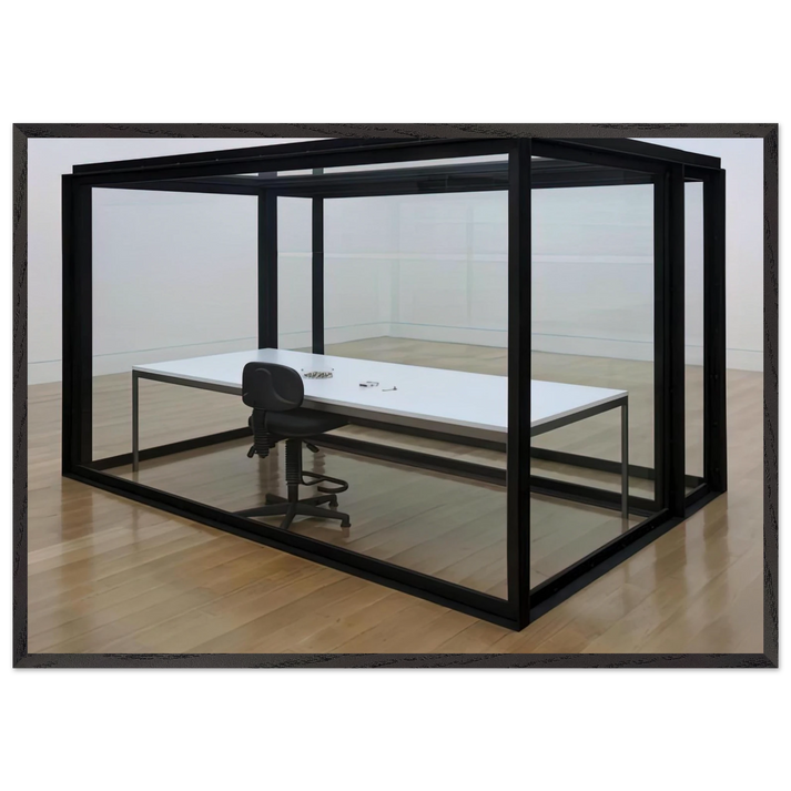 THE ACQUIRED INABILITY TO ESCAPE 1991 - Damien Hirst 70x100 cm / 28x40 inches Framed Art Print – Black Wooden Frame