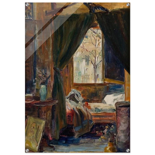 Interior of the Atelier De Auteuil - Tarsila do Amaral Acrylic Print - 70x100 cm / 28x40″ inches | Tarsila do Amaral Wall Art | Tarsila do Amaral Prints