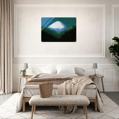 Elbrus. Moonlit Night - Arkhyp Kuindzhi Acrylic Print - 70x100 cm / 28x40″ inches | Arkhyp Kuindzhi Wall Art | Arkhyp Kuindzhi Prints