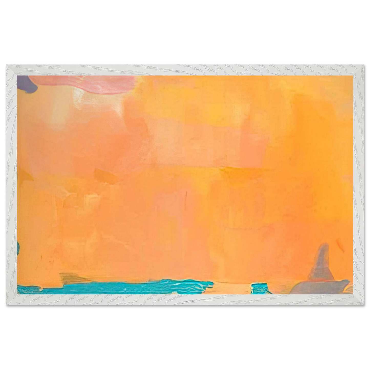 Helen Frankenthaler - Royal Fireworks - 1975 Wall art - 40x50 cm / 16x20 inches - Premium Wooden Framed Poster With Fine Art Paper - Black frame