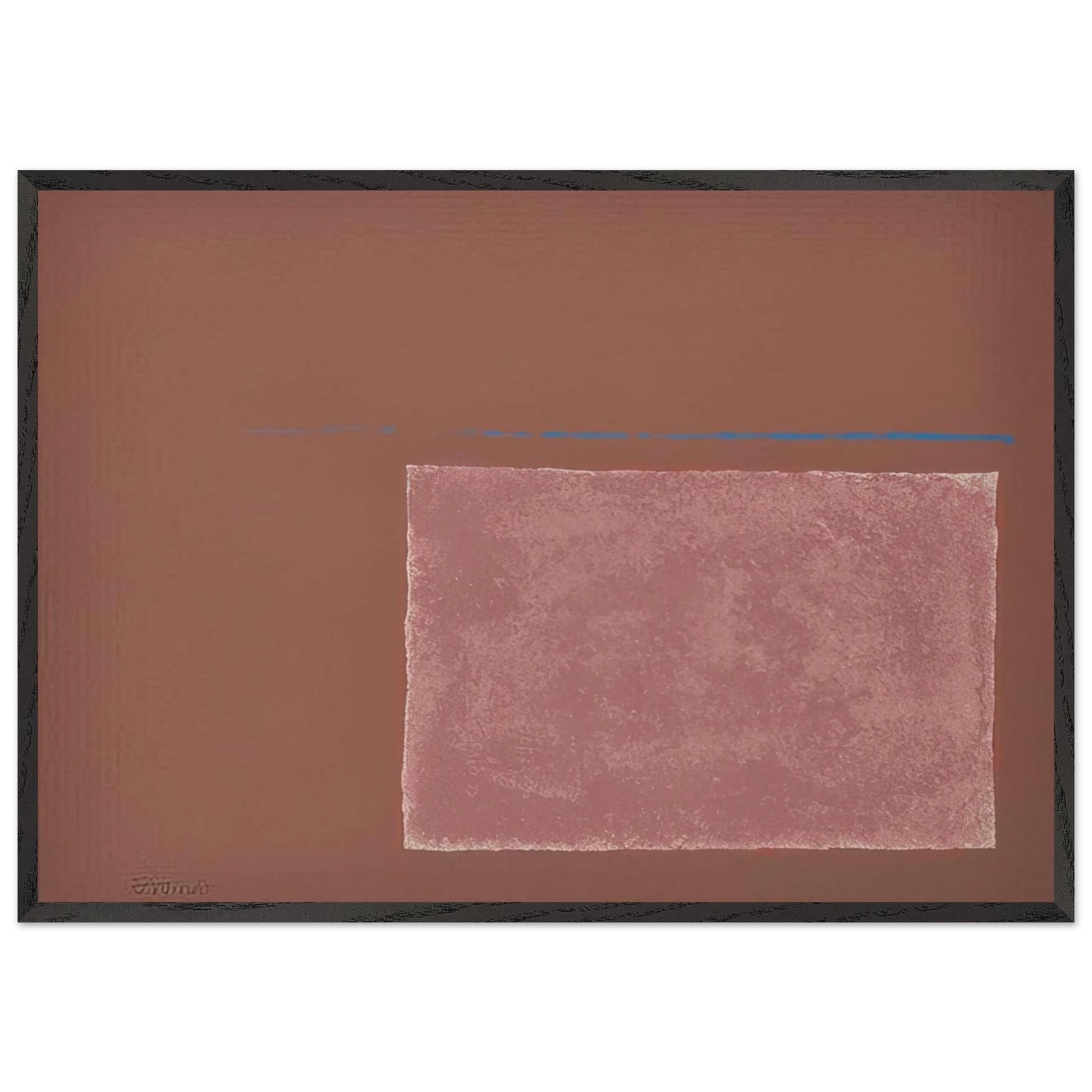 Spartan Sun Box I - Color Field Painting - Theodoros Stamos Framed Art Print – Black Wooden Frame - Default Title - -Framed Art Print