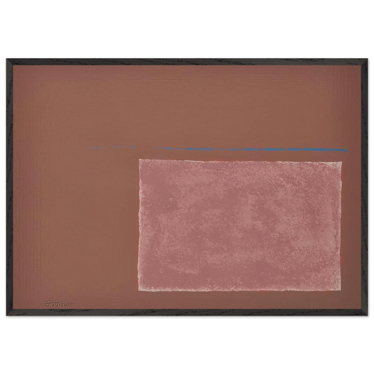 Spartan Sun Box I - Color Field Painting - Theodoros Stamos Framed Art Print – Black Wooden Frame - Default Title - -Framed Art Print