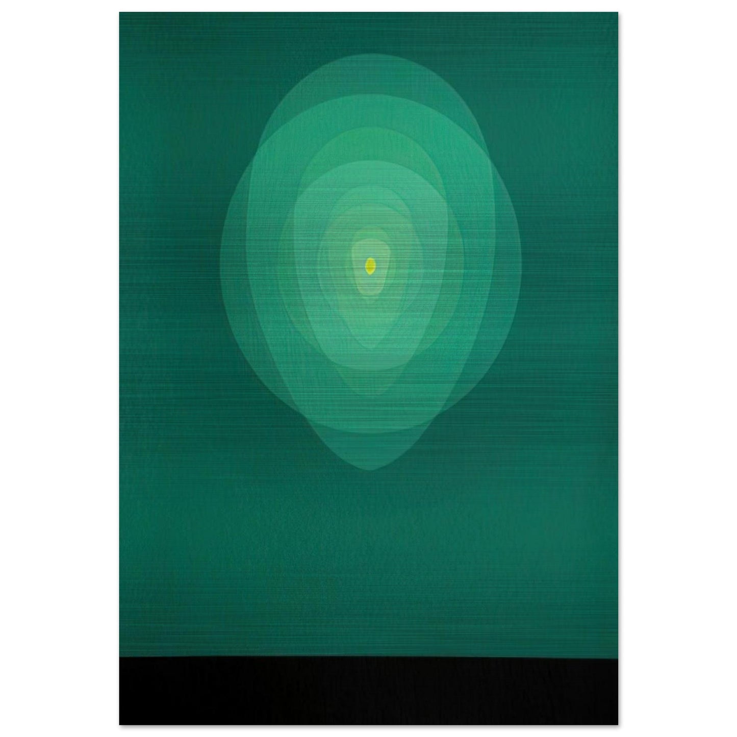 Green Mandala - 1969 - Clarence Holbrook Carter Brushed Aluminum Print - 70x100 cm / 28x40 inches | Clarence Holbrook Carter Aluminum Print | Clarence Holbrook Carter Prints