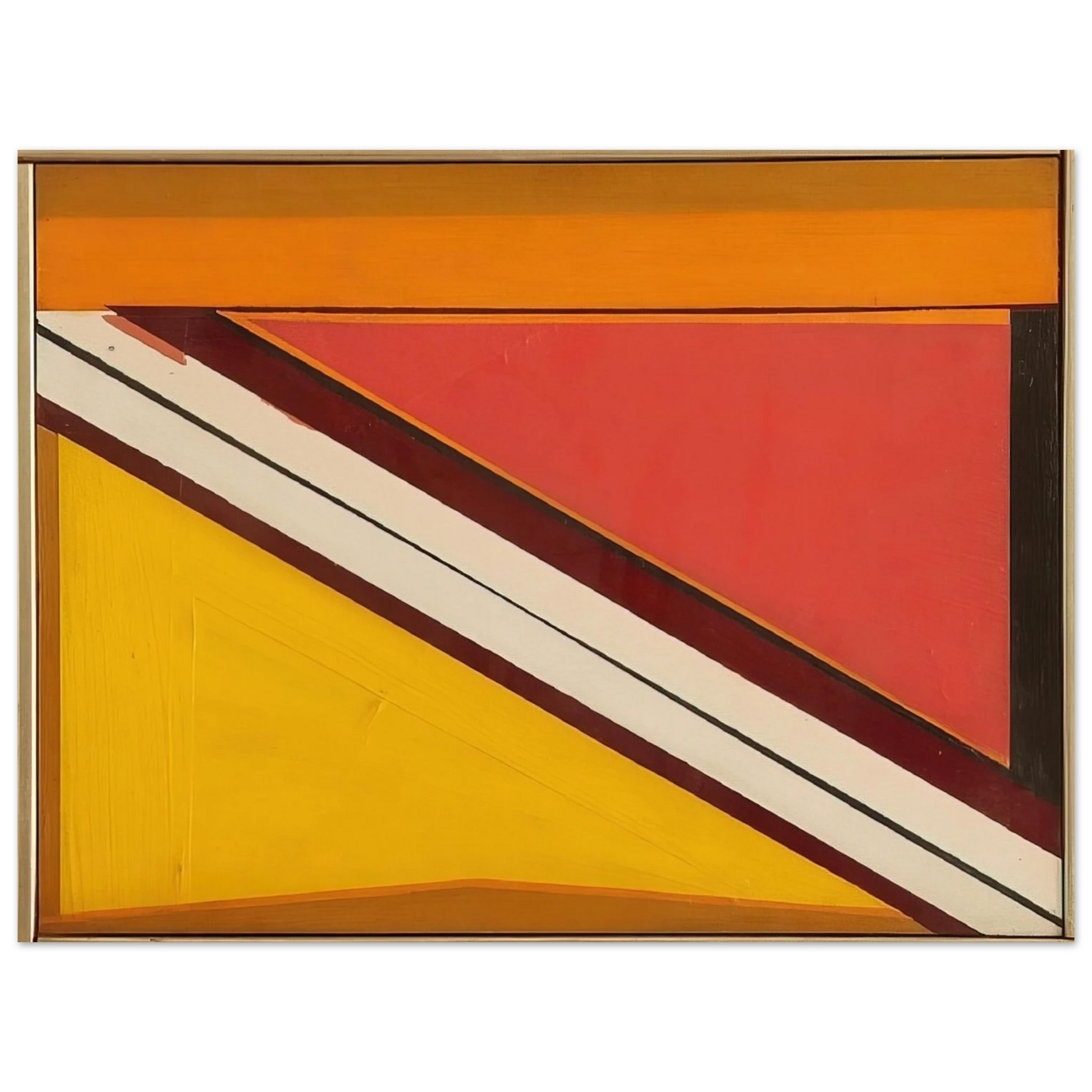 Larry Zox - Diagonal 4 - 1963 Fine Art Poster - Default Title