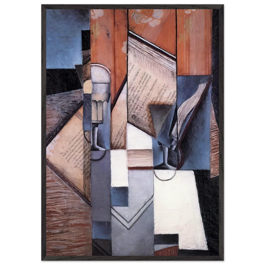 THE BOOK 1913 - Juan Gris Framed Art Print – Black Wooden Frame - Default Title - -Framed Art Print
