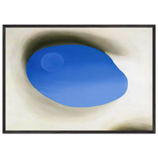 Pelvis IV - Georgia OKeeffe 70x100 cm / 28x40 inches Framed Art Print – Black Wooden Frame