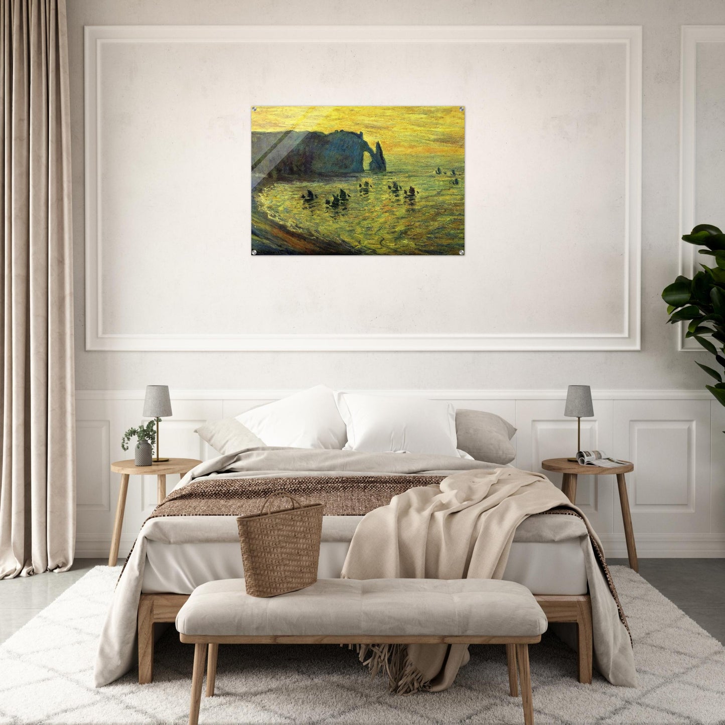 The Cliffs at Etretat - claude monet Acrylic Print - 70x100 cm / 28x40″ inches