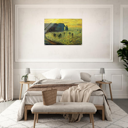 The Cliffs at Etretat - claude monet Acrylic Print - 70x100 cm / 28x40″ inches