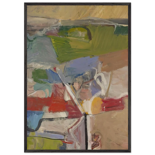 Berkeley 23 - Richard Diebenkorn Framed Art Print – Black Wooden Frame - Default Title - -Framed Art Print