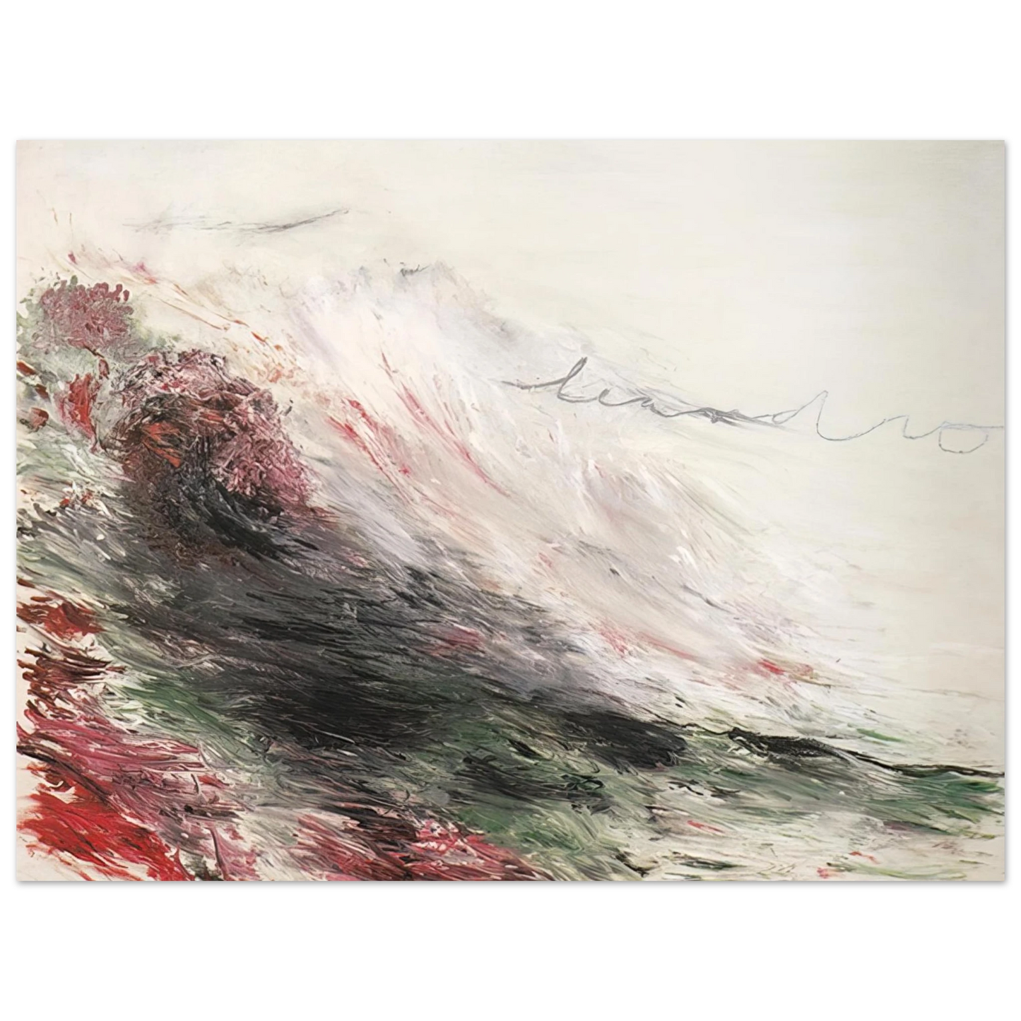 Cy Twombly - Hero and Leandro  A Painting in Four Parts  Part I Fine Art Poster - Default Title