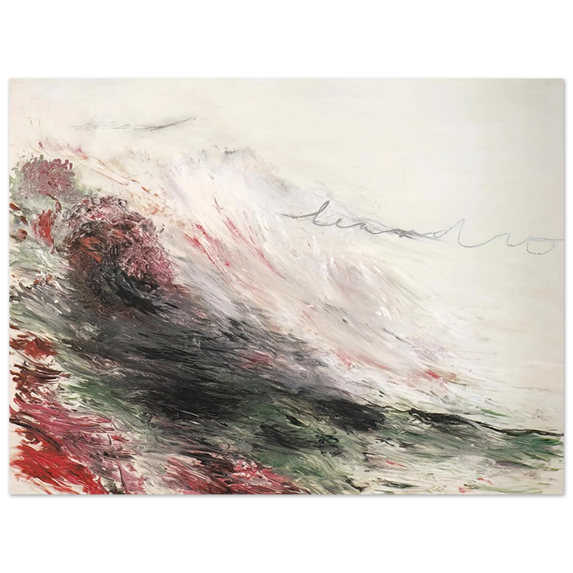 Cy Twombly - Hero and Leandro  A Painting in Four Parts  Part I Fine Art Poster - Default Title