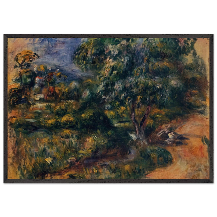 The Beal - Pierre-Auguste Renoir 70x100 cm / 28x40 inches Framed Art Print – Black Wooden Frame