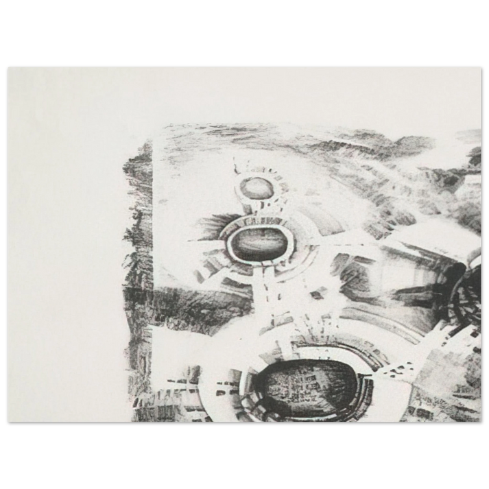 Lee Bontecou - SECOND STONE 1962  75x100 cm / 30x40inches Fine Art Poster